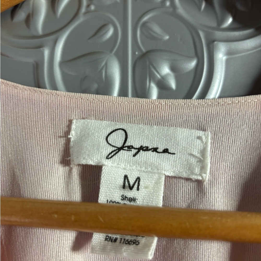 Japna Pink Long Sleeve Mini Ruffle Dress Spring Pastel tie back belt resortwear - Picture 7 of 7